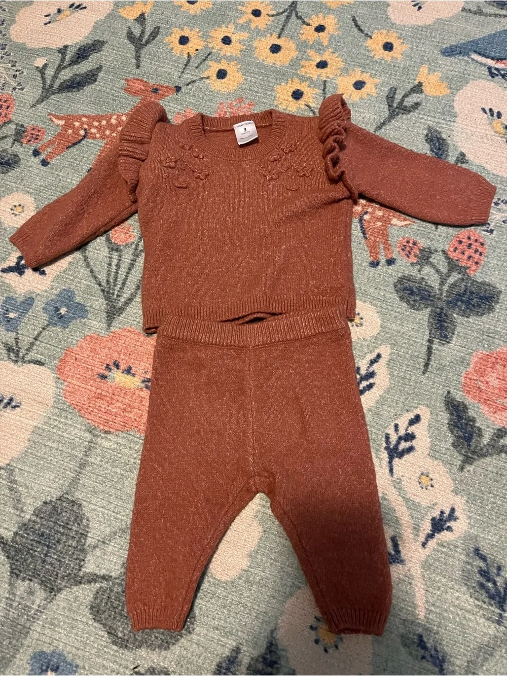 Nordstrom Baby Girl Sweater Outfit - 0-3 months